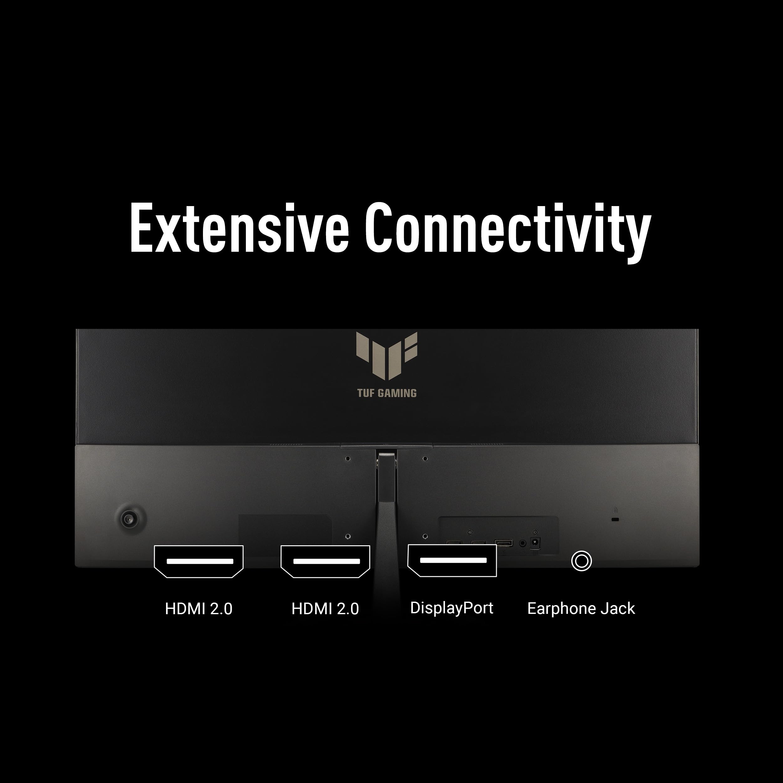 ASUS TUF Gaming VG249Q5R 24 Zoll Full HD Monitor (200 Hz, 0.3ms GtG, FreeSync Premium, Adaptive Sync, ELMB, GameFast Input, HDR10, Fast-IPS Panel, 16:9, 1920x1080, DisplayPort, HDMI, Speaker) 7