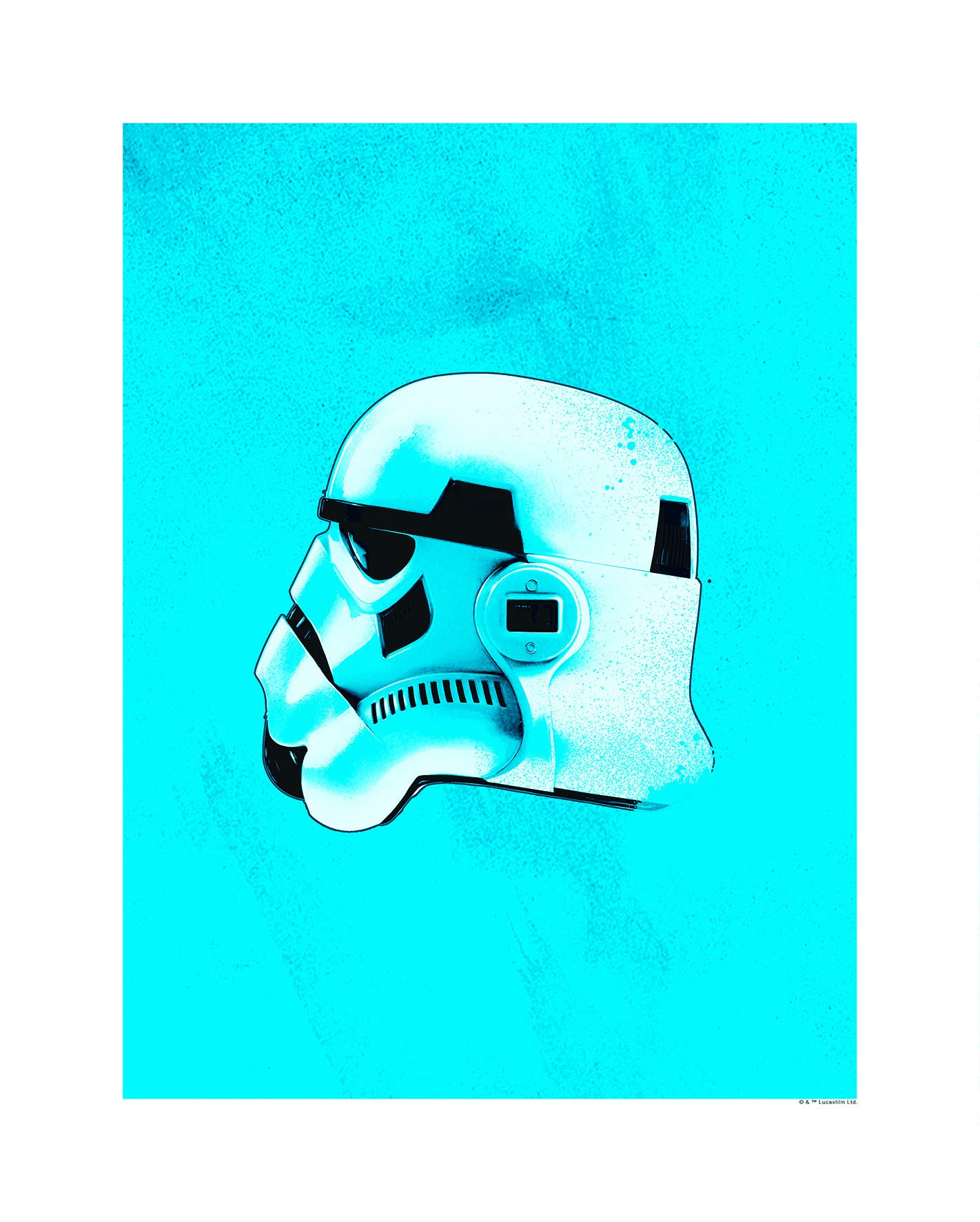 Komar Wall Picture Star Wars Classic Helmets Stormtrooper Children's Room Decoration Art Print Without Frame Available in 3 Sizes, Colourful, WB095-40x50 — image 1