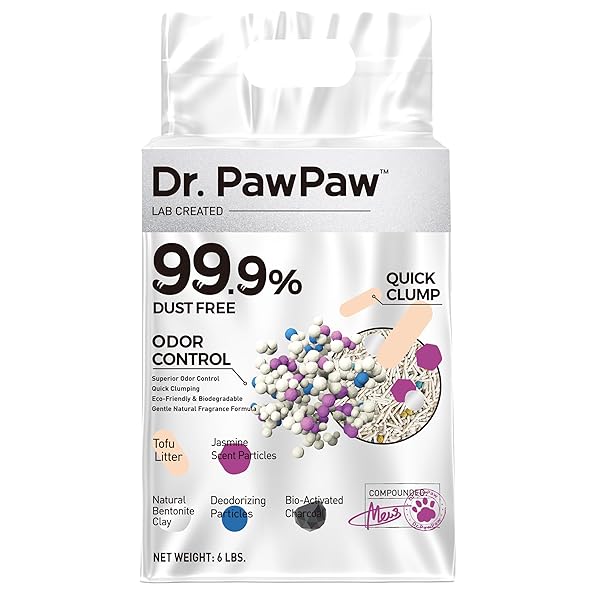 TOFU CAT LITTER, DR. PAWPAW CLUMPING CAT LITTER,...