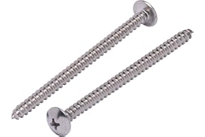 #10 X 3 Stainless Truss Head Phillips Wood Screw (25pc) 18-8 (304) Stainless Steel Screws by Bolt Dropper, ssd Screws