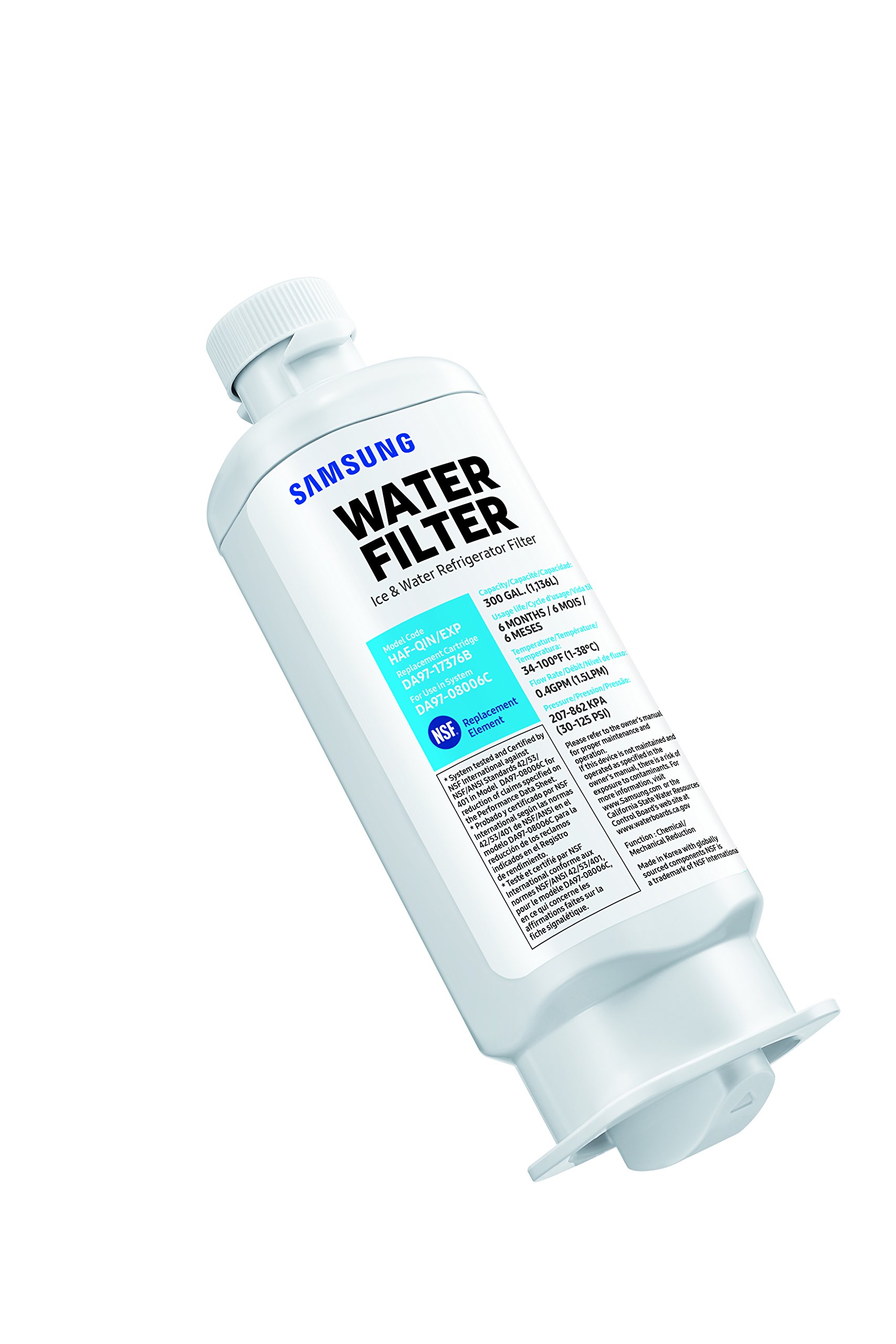Samsung Genuine DA9717376B Refrigerator Water Filter, 1Pack (HAFQIN