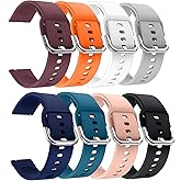 XINGMALY 8-Pack Silicone Bands for Withit Giga, Baolubao W50pro, Merryking MK70, for Soudorv Y10 Watch, Soft Comfortable Sport Straps Smartwatch Men and Women