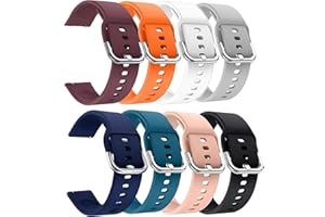 XINGMALY 8-Pack Silicone Bands for SENBONO IDW25 / BOOOMIC IDW25 / Mikego IDW25 / KALINCO IDW25 Watch Band Smart Watch, Soft 