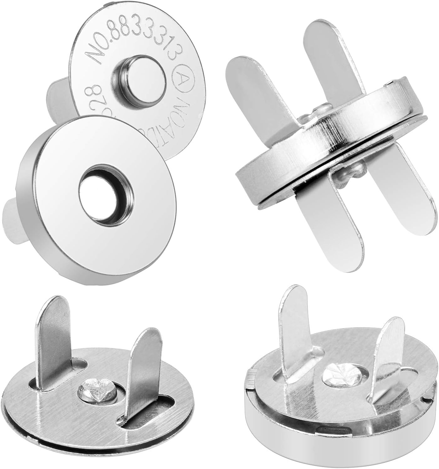 Hysagtek 40 Sets Snap for Purse, Button Clasps Snaps