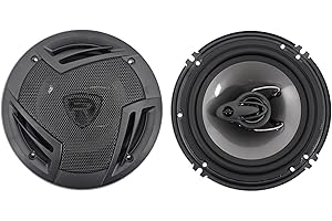 Pair Rockville RV6.3A 6.5" 3-Way Car Speakers 750 Watts/140 Watts RMS CEA Rated