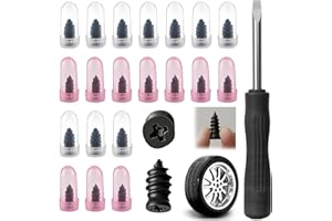 20 PCS Tire Repair Rubber Nails, 2 Sizes, Tire Repair Screws, Self-Service Tire Plugs Screw Type, Tire Repair First Aid Kit f