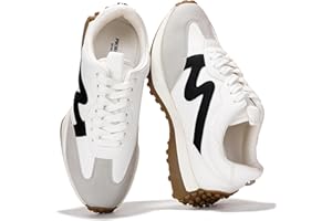 Project Cloud Trendy Sneakers for Women - Memory Foam and Non-Slip Comfortable Casual Ladies Shoes for Womens Fashion Sneakers - Lightweight Lace-up Shoes (Lecco)