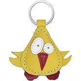 Simaru Genuine Leather Animal-Shaped Keychain – Made in EU – Ideal for Christmas, Birthdays & Anniversaries