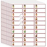 JarThenaAMCS 600Pcs Christmas Gingerbread Man Address Labels 1 x 2.625 in Gingerbread Gift Tags Printable Mailing Labels Fit for Laser and Ink Jet Printer for Package Envelope Card Home Office