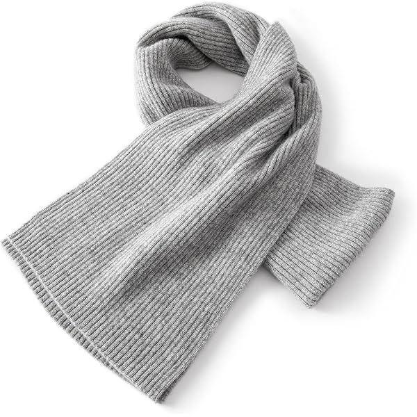 Villand Pure 100% Cashmere Scarf with Fringed Edges, Ultra Soft