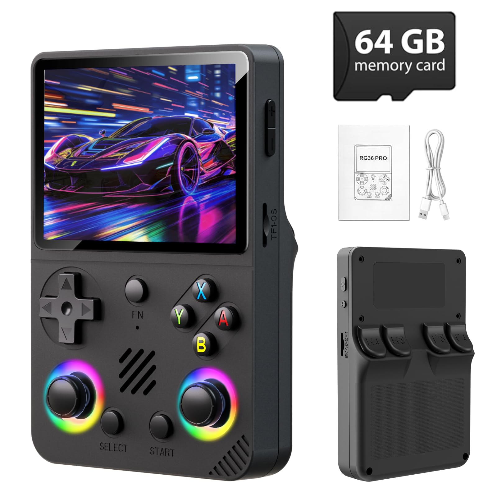 Photo 1 of 2025 New Retro Handheld Game Console, 30+ Emulator Portable Video Game Console, 20,000+ Classic Games, 4.0-inch IPS Screen, Retro Game Console Gift for Adults and Kids