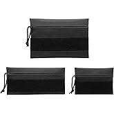 AOUTACC 3Pcs Tactical Zipper Pouch with Hook and Loop Panel,Premium Compact Admin Tool Storage Bag,Accessories Organizer Pouch Candy Bag for Tactical Vest Chest Rig
