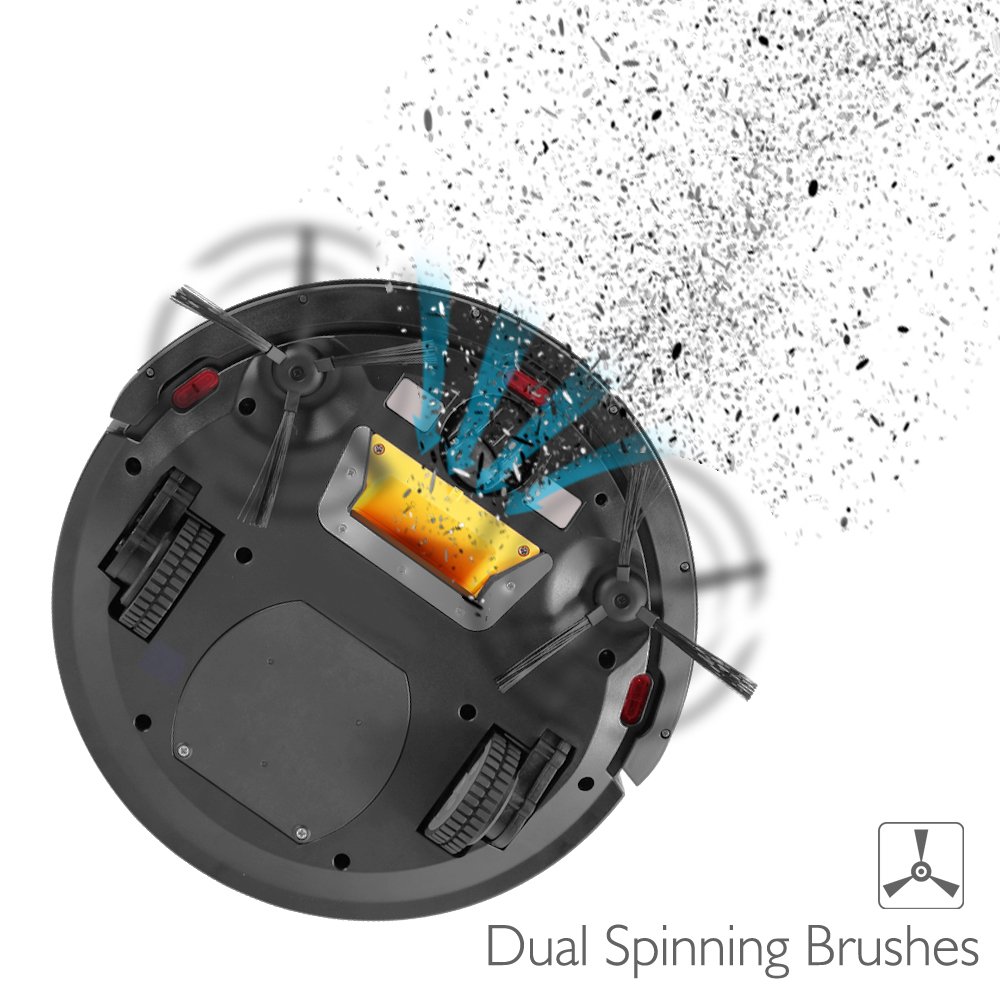 Hardwood Floor White Thin Robotic Auto Home Sweeper Vac for Clean Tile