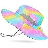Kids Sun Hat for Girls Mesh Bucket Hat Toddler UV Protection Beach Hat Kids Foldable Fishing Hat for Girls 2-8 Years