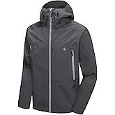 Little Donkey Andy Men's High-performance 3L Hard Shell Waterproof Rain Jacket Breathable Rain Gear for Hiking,Travelling