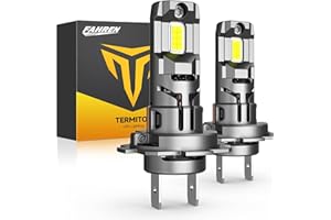 FAHREN 𝟐𝟎𝟐𝟓 𝐋𝐚𝐭𝐞𝐬𝐭 H7 LED Bulbs, 𝟗𝟎,𝟎𝟎𝟎𝐋𝐌 𝟏𝟒𝐗 Ultra Bright H7 Fog Bulbs, Real 1:1 Mini Size, No Adapter Needed, CANBUS Error Free, 6500K White, 85,000+ Longer Lifespan, Pack of 2