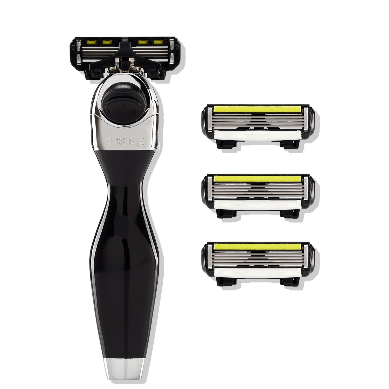 SHAVELAB Handrasierer für Herren mit 4x P.4 Klingen zur Gesichtsrasur