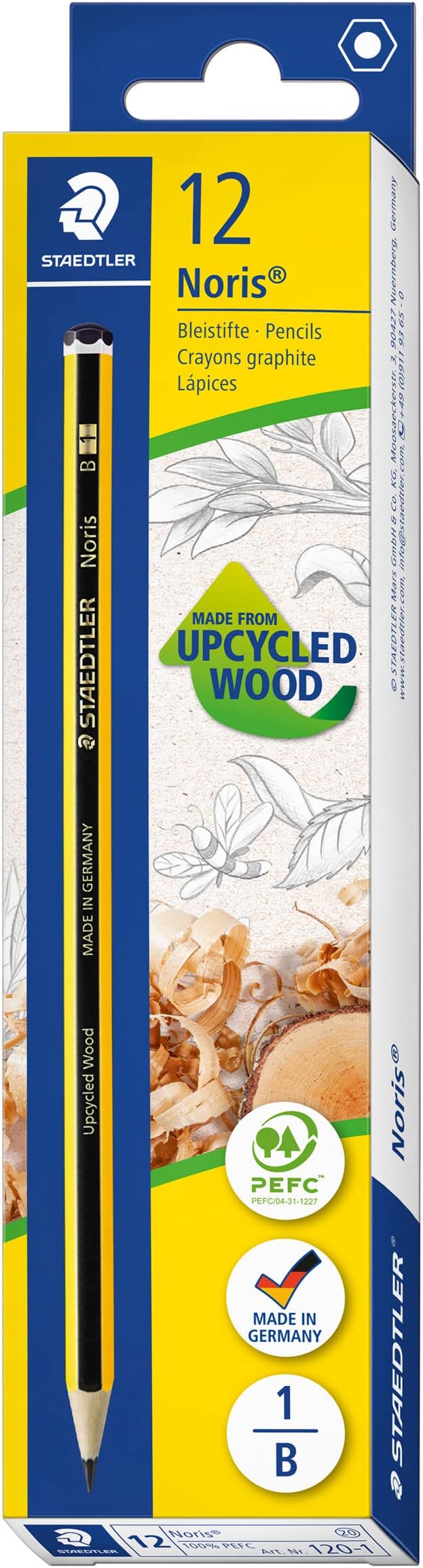 Staedtler Noris Graphite Pencils B Box of 12 Black
