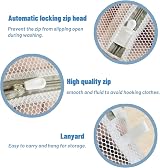 Shakeel 2 Pack Mesh Laundry Bags 50x60cm Delicates Zipper Polyester view 2