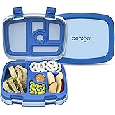 Bentgo Kids Bento-Style 5-Compartment Leak-Proof Lunch Box - Ideal Portion Sizes for Ages 3 to 7 - Durable, Drop-Proof, Dishw