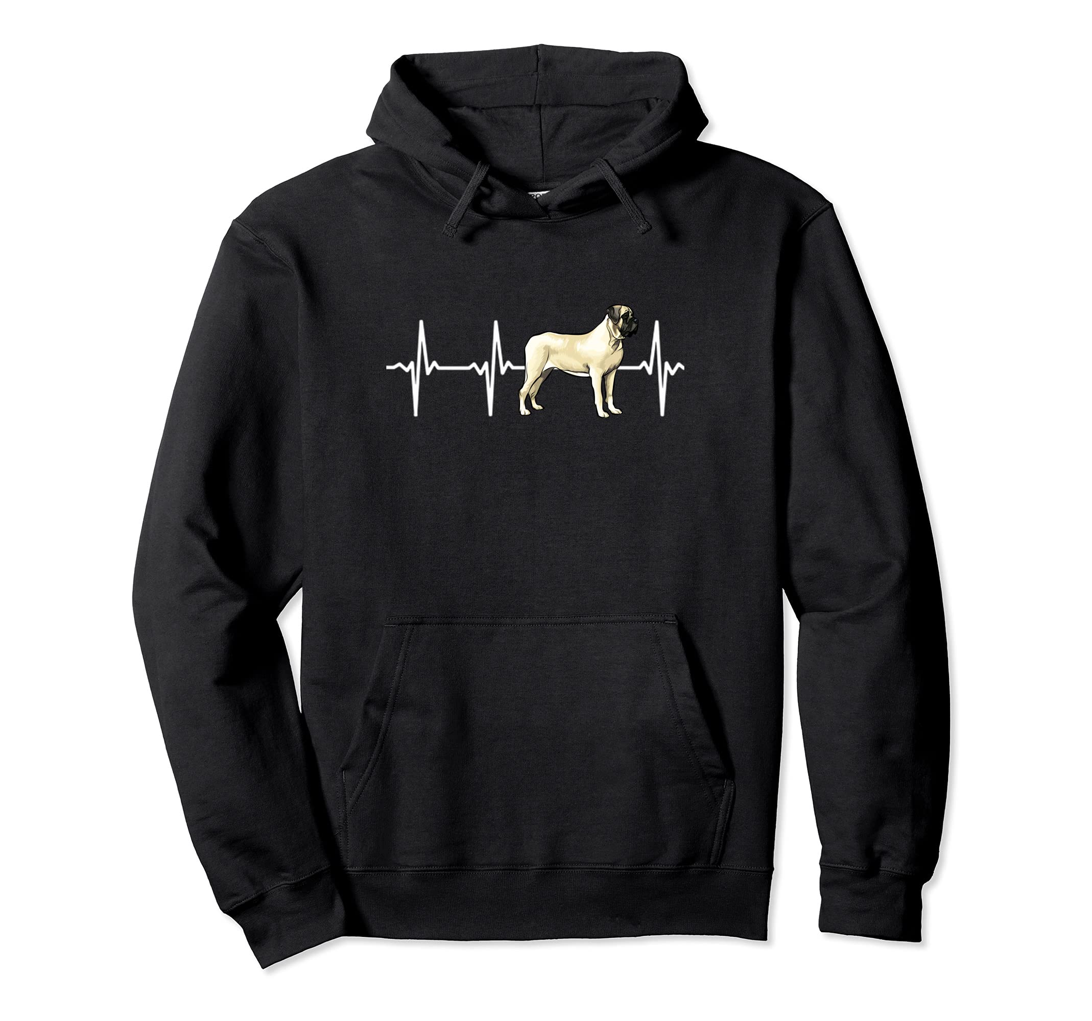 Mastiff Heartbeat Love My Dog Pullover Hoodie
