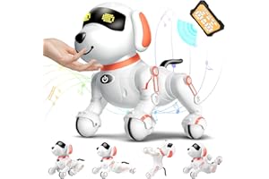Chridark Remote Control Robot Dog Toy for Kids 5-7 Years Old, Pet Puppy Robotic Toy, Smart Robot Dog, Interactive Touch Walking Talking Toys for Boys Girls, Gifts for 3 5 6 7 8 Years Old