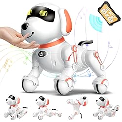 Chridark Remote Control Robot Dog Toy for Kids 5-7