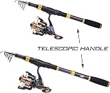 Sougayilang Carbon Fiber Telescopic Fishing Rod Reel Combo 1.8M Spinning view 5