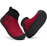 TODDLLUBY Toddler Socks Wrestling Shoes - Barefoot Wide Last Sports Shoes with Arch Support for Children Aged 2-8, Non Slip Sole and Reinforced Toe, Machine Washable