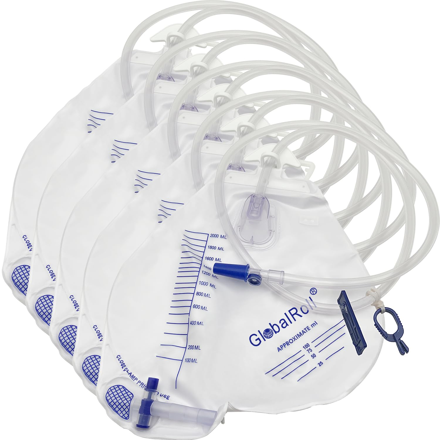 GlobalRoll Urinary Drainage Bag with Anti-Reflux