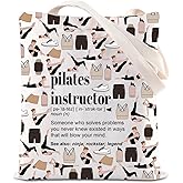 TGBJE Pilates Instructor Definition Gift Fitness Teacher Appreciation Tote Bag Yoga Lover Gift