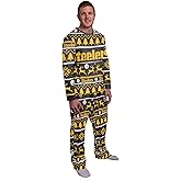 foco NFL Unisex-Adult NFL Wordmark Family Matching Collection Set Holiday Pjs