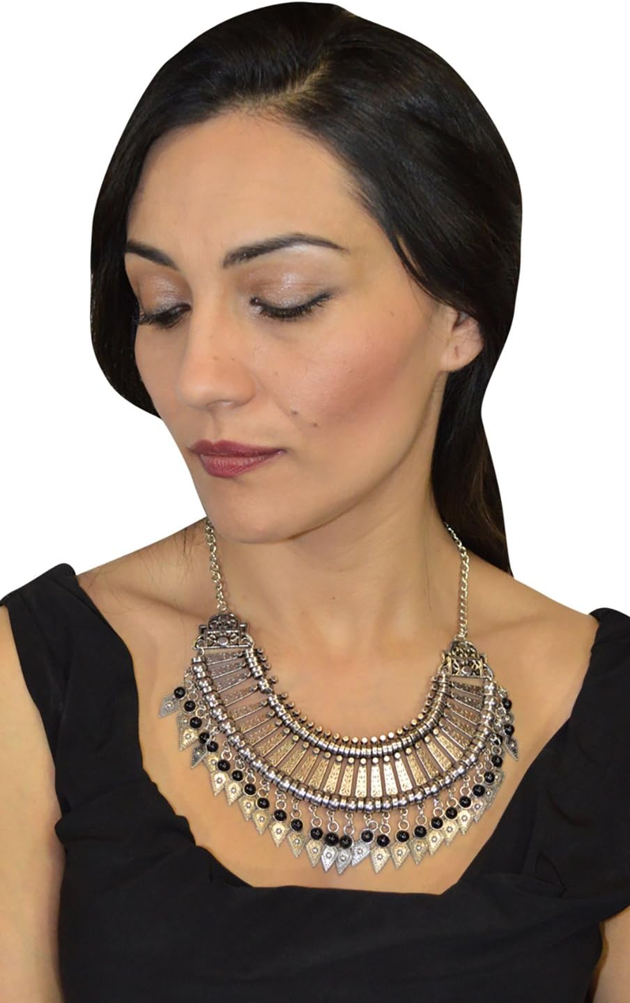 Moroccan Jewelry Berber Coin Necklace Ethnic Tribal Metalwork