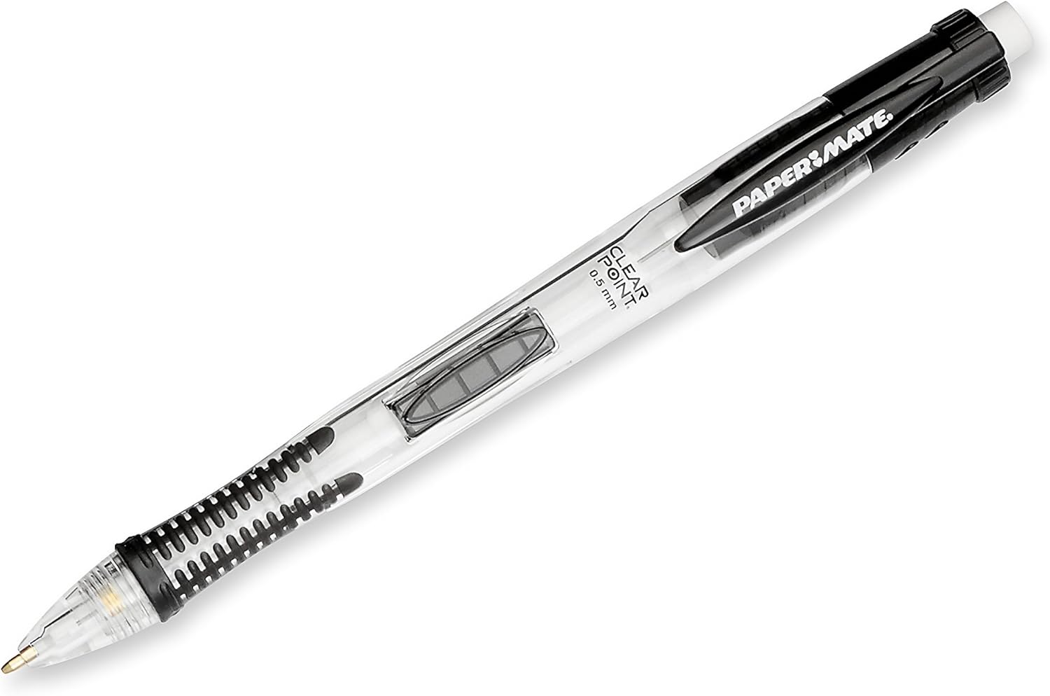 Paper Mate Clearpoint Mechanical Pencils, 0.5mm, HB #2, Black Barrels, Box of 12 : Office Products