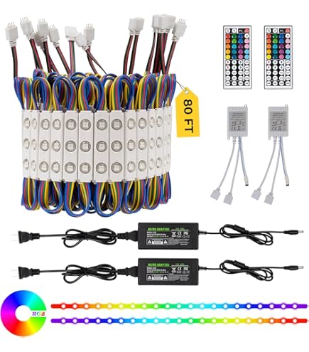 Yüksek Parlaklık 3 Cips 5050 Rgb Led Modülü Ile Lens 12v Su Geçirmez Adreslenebi - Foto 13