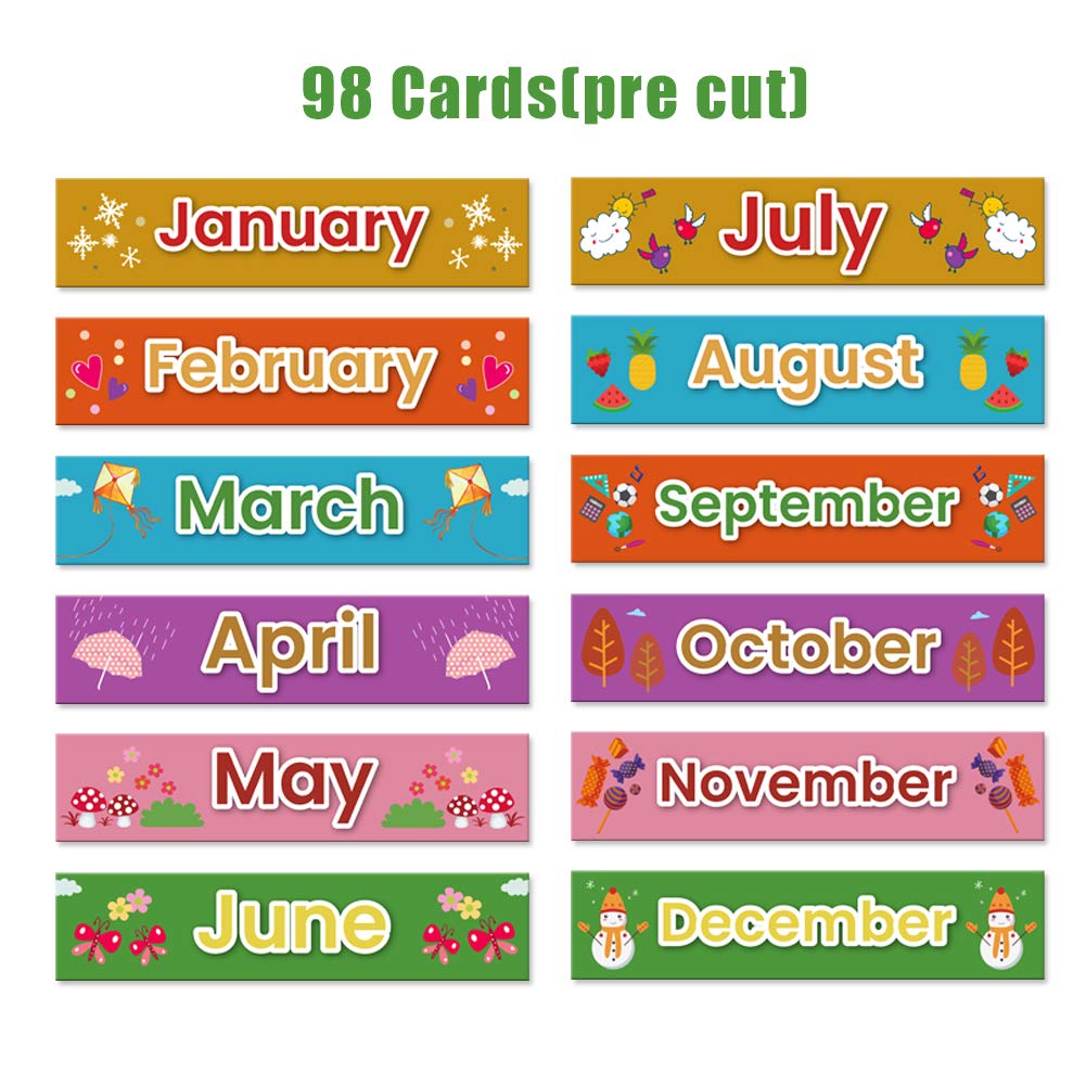 Mua Weekly Calendar with Weather Pocket Chart Elementary for Classroom ...