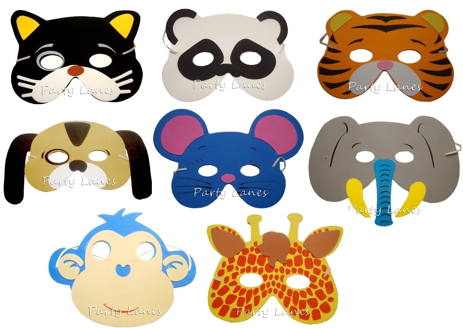 40 x Children's Foam Animal Masks Amazon.co.uk Toys & Games