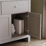 Vida Designs Arlington Sideboard Buffet Table Grey Oak Effect view 5