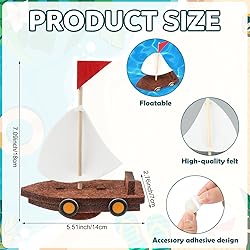 Hahafelt 24 Pack 3D Floating Ship Craft Kit, DIY