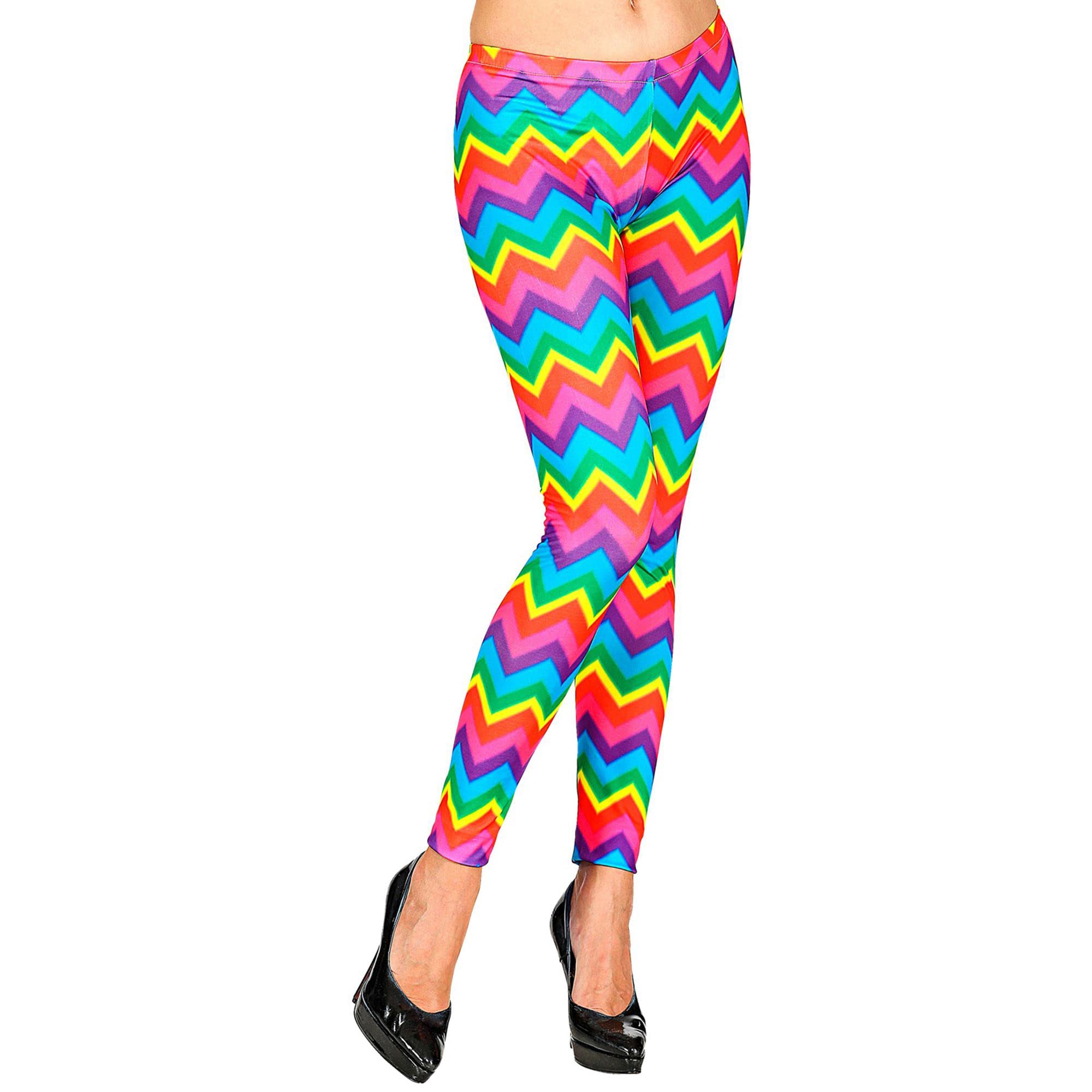 W WIDMANN MILANO Party Fashion - 80s Leggings for Women, Dancer, Disco, Pride, Carnival, Theme Parties