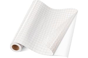 YAFLC Transfer Tape for Vinyl, 12" x 12 Ft Vinyl Transfer Paper with 12" x 12" Black Permanent Vinyl, Vinyl Transfer Tape for Decals