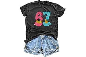 Six Seven Ice Cream Shirts for Women Ice Cream Drip Shirt Funny Six Seven Mason Graphic Short Sleeve Tee Tops