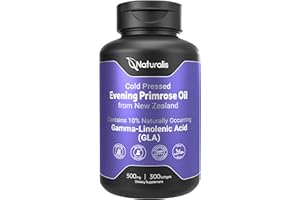 Naturalis Evening Primrose Oil (Cold Pressed) | 100% Natural from New Zealand | Non-GMO, Soy & Gluten Free, Zero Filler | 300 Mini-Softgels