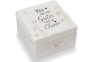 BORLESTA Gifts for Friends - Friend Gifts for Women, Friend Christmas Birthday Gifts for Friends - You're The Sister I Got to Choose - Sister Gifts from Sister, Friendship Hand-Painted Keepsake Box