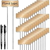 33 Pack Galvanized Steel Plant Markers with 2 Neutral Pens 10 Inch Metal Garden Stakes Outdoor Plants Waterproof and Reusable for Herb Flower Vegetable Identification