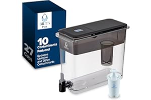 Brita UltraMax Large Water Dispenser with 1 BritaPlus Filter, 27 Cup Capacity, Black (Package May Vary)