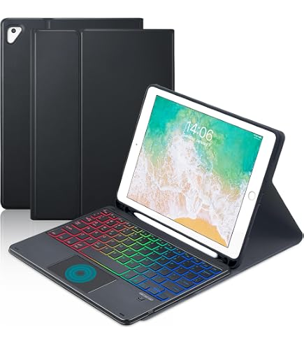 Amazon.com: iPad 6 iPad 5 Air 2 Pro 9.7 inch Touchpad Keyboard