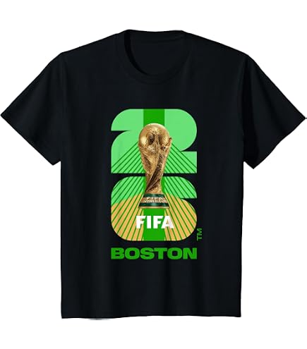 Amazon.com: FIFA World CUP26 Boston Trophy Color T-Shirt