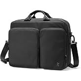 tomtoc A33 Laptop Briefcase Shoulder Bag for 15.6-16.2 Inch Laptop, Slim design with expandable large capacity for Accessory &amp; Document Storage, Water-Resistant &amp; Durable Recycled Fabric