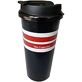 Cuperator Travel Mug - Insulated Reusable Drink Cup (16, Black, Red, White)